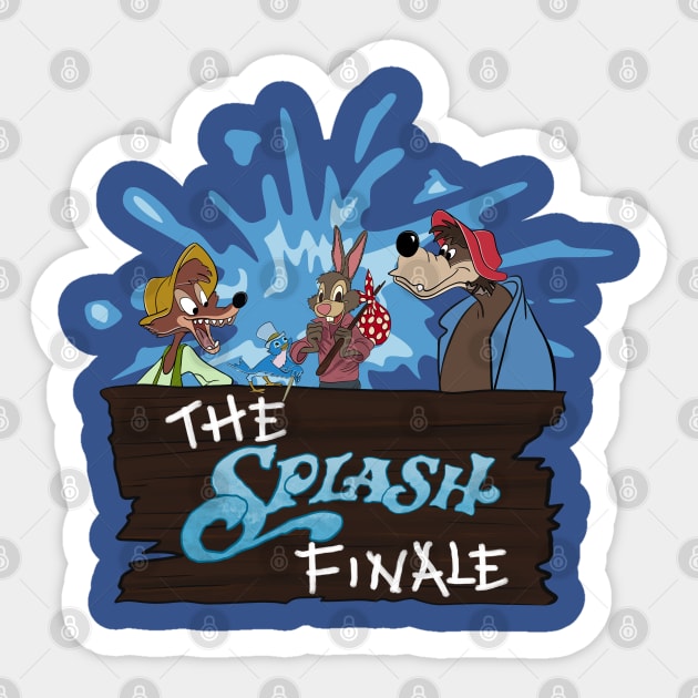 Splash mountain finale Sticker by Polynesian Vibes